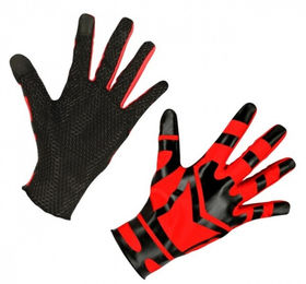 Kerbl Helios Mechanic-Handschuhe aus Silikon in Schwarz-Rot Größe M Unisex – Bild 1 von 5