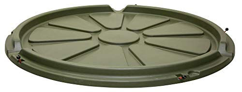 Kerbl Heuglocke aus Kunststoff für Rundballen mit 10 Fressplätzen für Schafe, Ziegen, Kälber und Ponys in Grün – Bild 1 von 6