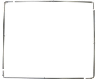Kerbl Heunetzrahmen aus verzinktem Metall 181x181 cm Silber – Bild 1 von 6
