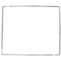 Produktbild von Kerbl Heunetzrahmen aus verzinktem Metall 181x181 cm Silber