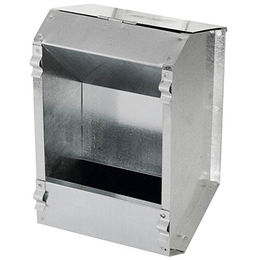 Kerbl Heuraufe aus verzinktem Metall für Kaninchen in Silber - 2,2 l – Bild 1 von 4