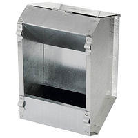 Produktbild von Kerbl Heuraufe aus verzinktem Metall für Kaninchen in Silber - 2,2 l