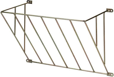 Produktbild von Kerbl Heuraufe aus verzinktem Metall zur Wandmontage für Pferde in Silber