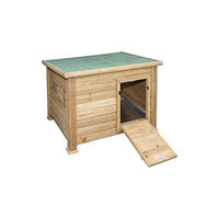 Produktbild von Kerbl Hobbyfarming Duck Town Enten- und Gänsestall aus Holz mit wetterfestem Bitumendach 93x73x67cm