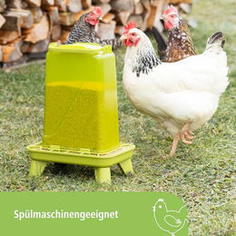 Kerbl Hobbyfarming Futterautomat für Geflügel aus Kunststoff 5,5 l Rosa – Bild 1 von 5