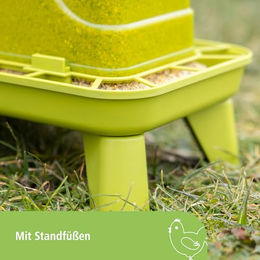 Kerbl Hobbyfarming Futtertrog für Geflügel aus Kunststoff in Rosa – Bild 1 von 4