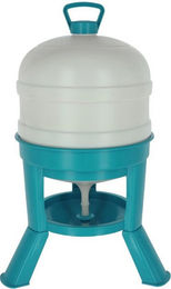 Kerbl Hobbyfarming Geflügeltränke Siphon für Hühner und Enten aus Kunststoff, 30l, türkis/weiß – Bild 1 von 3