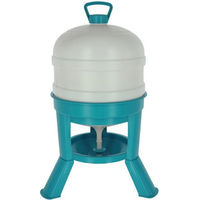 Produktbild von Kerbl Hobbyfarming Geflügeltränke Siphon für Hühner und Enten aus Kunststoff, 30l, türkis/weiß