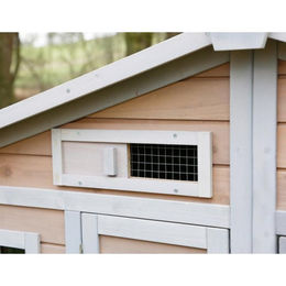 Kerbl Hobbyfarming Hühnerstall Bonny aus Holz mit integriertem Auslauf 181x65x118cm – Bild 1 von 11