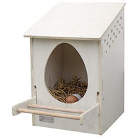Produktbild von Kerbl Hobbyfarming Legenest aus Holz für Hühner mit klappbarer Sitzstange