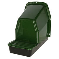 Produktbild von Kerbl Hobbyfarming Legenest für Hühner aus Kunststoff mit Fangschale Grün 1 Abteil Outdoor