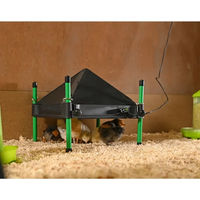 Produktbild von Kerbl Hobbyfarming Schutzklappe Abdeckung für Wärmeplatte aus Kunststoff Schwarz 30x30 cm für Küken