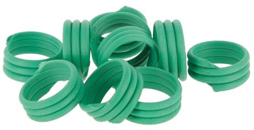 Kerbl Hobbyfarming Spiralring aus grünem Kunststoff 12 mm 100 Stück – Bild 1 von 1