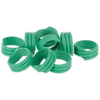 Produktbild von Kerbl Hobbyfarming Spiralring aus grünem Kunststoff 12 mm 100 Stück