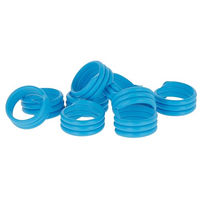 Produktbild von Kerbl Hobbyfarming Spiralring aus Kunststoff 16 mm Blau 100 Stück