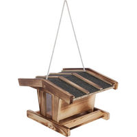 Produktbild von Kerbl Hobbyfarming Vogelhaus aus Holz mit Glassichtfenster in Braun