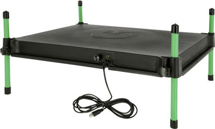 Kerbl Hobbyfarming Wärmeplatte CosyHeat Heizplatte für Küken aus Kunststoff mit integriertem Thermostat 40x50 cm Schwarz Grün – Bild 1 von 10