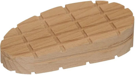 Kerbl Holzklotz keilförmig für die Hufpflege in Naturbeige – Bild 1 von 2