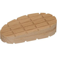 Produktbild von Kerbl Holzklotz keilförmig für die Hufpflege in Naturbeige