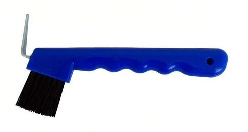 Kerbl Hufkratzer mit Bürste aus Kunststoff Blau – Bild 1 von 2