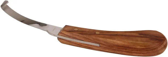 Kerbl Hufmesser zweischneidig aus Edelstahl für die Pferdehufpflege 21cm – Bild 1 von 4