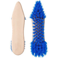 Produktbild von Kerbl Hufwaschbürste aus Holz in Blau und Bunt zur Hufpflege