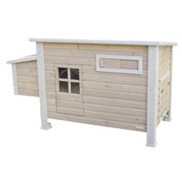 Produktbild von Kerbl Hühnerstall Emma aus Holz mit Bitumendach und Schiebefenster 146x74x85 cm