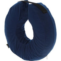 Produktbild von Kerbl Hundehalskrause aufblasbar blau für erwachsene Hunde mit Halsumfang 25-35cm aus Polyester