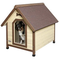 Produktbild von Kerbl Hundehütte 4-Seasons aus Holz wasserfest in Braun und Beige