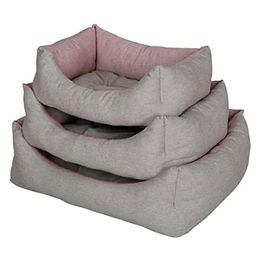 Kerbl Hundekissen aus Baumwolle in Grau oder Rosa - 1,08 kg – Bild 1 von 6