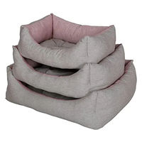 Produktbild von Kerbl Hundekissen aus Baumwolle in Grau oder Rosa - 1,08 kg