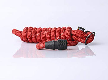 Kerbl Hundeleine aus Nylon in Rot mit wasserabweisender Eigenschaft Größe M - 1 Stk. – Bild 1 von 4