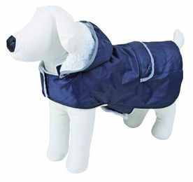 Kerbl Hundemantel Teddy Blau Wasserabweisend Plüsch Wintermantel – Bild 1 von 6