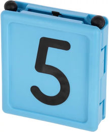 Kerbl Hundemarke für faltbare Halsbänder Blau aus Kunststoff 6er Pack – Bild 1 von 1