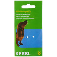 Produktbild von Kerbl Hundepfeife aus Büffelhorn mit Pfiff und Trille in Schwarz