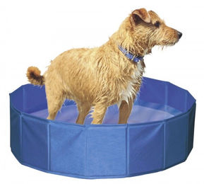 Kerbl Hundepool blau zusammenfaltbares Hundeplanschbecken aus Kunststoff - 75 l – Bild 1 von 8