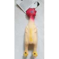 Produktbild von Kerbl Hundespielzeug Huhn aus Latex mit Quietschefunktion Gelb/Rot
