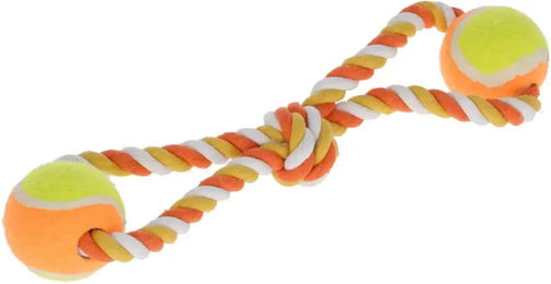 Produktbild von Kerbl Hundespielzeug Tau und Bälle Bunt für erwachsene Hunde