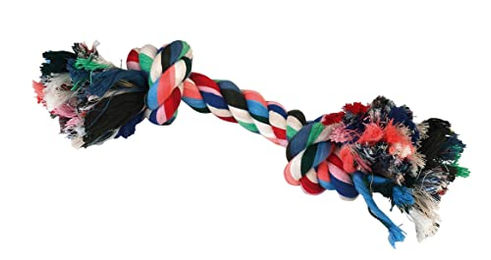 Kerbl Hundespielzeug Zahnknoten aus Baumwolle bunt 26 cm - 120 g – Bild 1 von 4