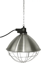 Kerbl Infrarot-Wärmestrahlgerät für Kleintiere mit 35 cm Aluminium-Schirm und Schutzkorb in Silber - 1 Stk. – Bild 1 von 2