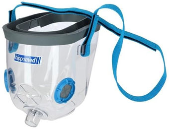 Kerbl Inhalationsmaske für Warmblut Pferde aus Gummi transparent – Bild 1 von 3