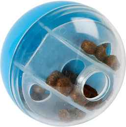 Kerbl Intelligenzspielzeug Snackball für Katzen und Nager aus Kunststoff Blau – Bild 1 von 3