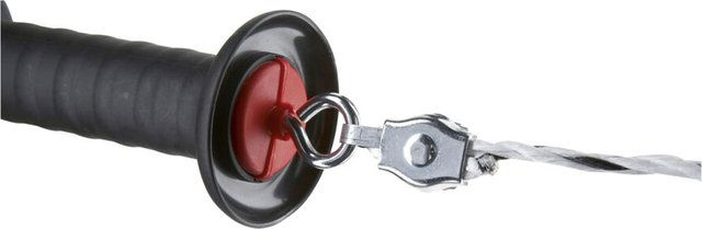 Kerbl Isolierender Torgriff mit Seilanschluss aus Metall in Schwarz – Bild 1 von 5