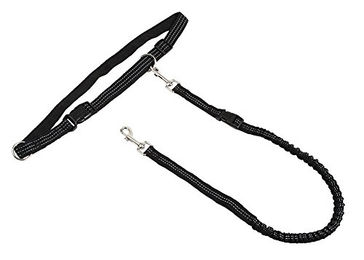 Kerbl Joggingleine Active mit Hüftgurt für Hunde aus Nylon Schwarz 140 cm – Bild 1 von 8