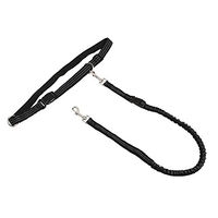 Produktbild von Kerbl Joggingleine Active mit Hüftgurt für Hunde aus Nylon Schwarz 140 cm