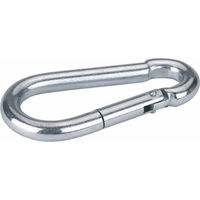 Produktbild von Kerbl Karabinerhaken aus verzinktem Metall in Silber 5 cm
