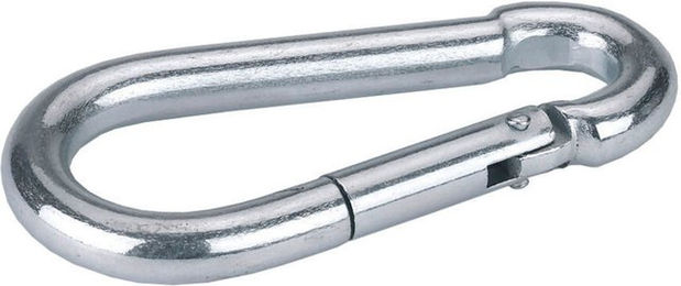 Produktbild von Kerbl Karabinerhaken Set 6 Stück aus Metall Silber