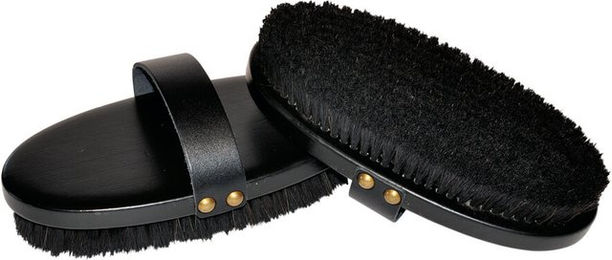 Kerbl Kardätsche Bürste aus Rosshaar Schwarz Größe L – Bild 1 von 2