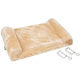 Kerbl Katzen Hängematte Fensterliegebrett aus Stoff in Beige Natur – Bild 1 von 8