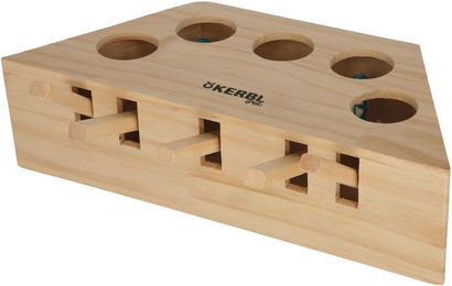 Kerbl Katzen Intelligenzspielzeug Push aus Holz Denk- und Lernspielzeug – Bild 1 von 2